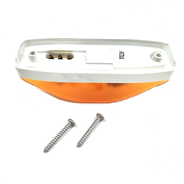 Truck-Lite Signal-Stat, Incandescent, Yellow Oval, 1 Bulb, Auxiliary Turn Signal, 2 Screw, Female Ta-1415, 12V 4093A - main